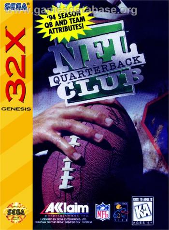 Cover NFL Quarterback Club for Sega 32X